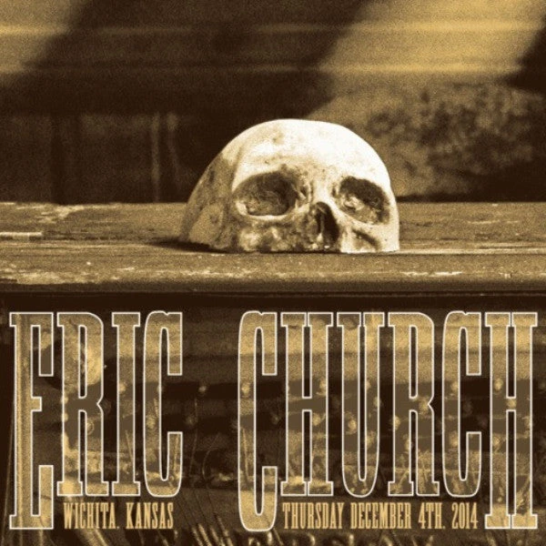 Eric Church - 2014 Crosshair Design Poster Wichita, KS Gig Posters