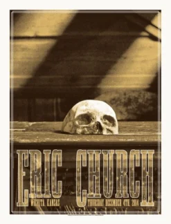 Eric Church - 2014 Crosshair Design Poster Wichita, KS Gig Posters
