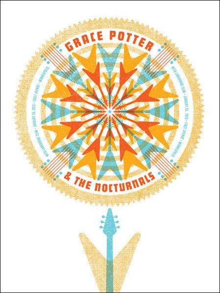 Gig Posters Grace Potter - 2013 Aesthetic Apparatus Poster Minneapolis, MN