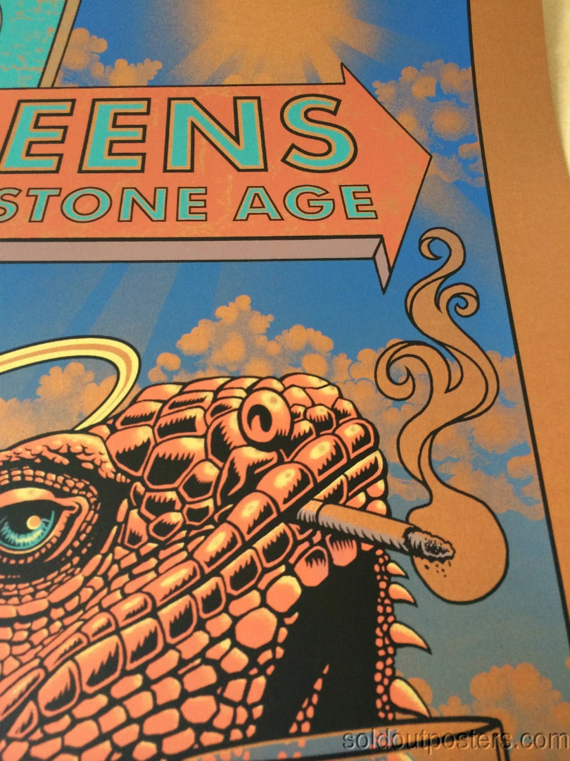 Queens Of The Stone Age Justin Hampton Poster Print QOTSA Portland, COPPER Ed