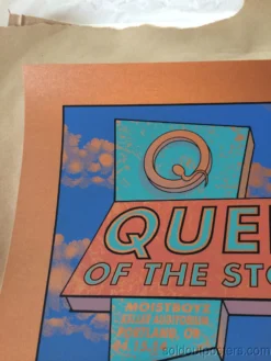 Queens Of The Stone Age Justin Hampton Poster Print QOTSA Portland, COPPER Ed