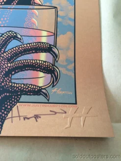 Queens Of The Stone Age Justin Hampton Poster Print QOTSA Portland, COPPER Ed