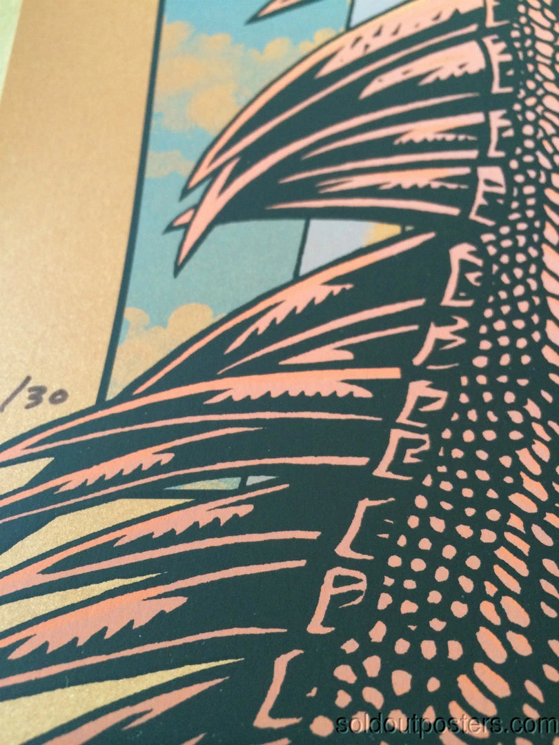 Queens Of The Stone Age Justin Hampton Poster Print QOTSA Portland, COPPER Ed