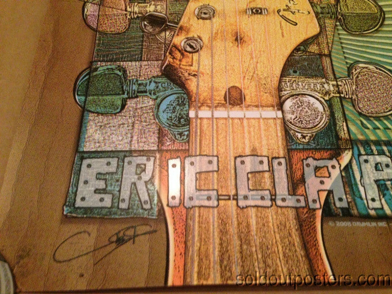 Eric Clapton - 2008 Ron Donovan Firehouse Poster US/Europe Tour North America Gig Posters