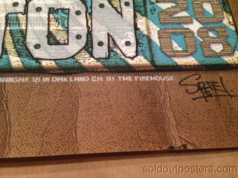 Eric Clapton - 2008 Ron Donovan Firehouse Poster US/Europe Tour North America Gig Posters