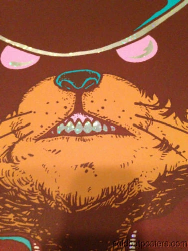 Queens Of The Stone Age - 2013 Jermaine Rogers Poster Detroit FOIL Fillmore