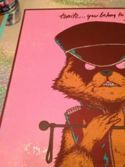 Queens Of The Stone Age - 2013 Jermaine Rogers Poster Detroit FOIL Fillmore