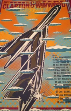 Eric Clapton - 2010 John Van Hamersveld Poster Print Limited Ed Steve Winwood