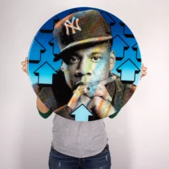 Cut The Record Jay Z - 2015 Above 1xRUN ORIGINAL 1/1 Laser Cut Wood Hova