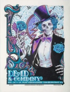 Dead & Company - 2019 AJ Masthay Poster San Francisco Chase Center Gig Posters