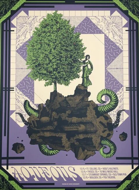 Aqueous - 2018 Status Serigraph Poster, Colorado