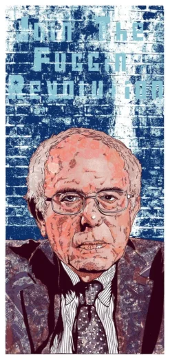 Art Prints Bernie Sanders - Fugscreens Studios Poster Join The Fuggin Revolution