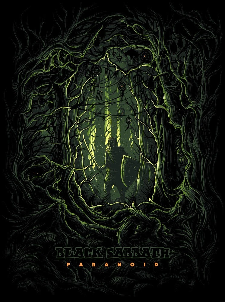 Black Sabbath - 2017 Dan Mumford Poster Paranoid VARIANT