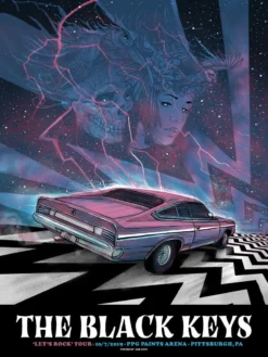 The Black Keys - 2019 Zeb Love Poster Pittsburgh PPG Paints Arena