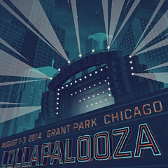 Tim Andedrson Chicago, IL Lollapalooza - 2014 Tim Anderson Poster Show Edition Chicago