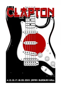 Sold Out Posters Eric Clapton - 2019 Poster Tokyo Japan Budokan Hall Gig Posters
