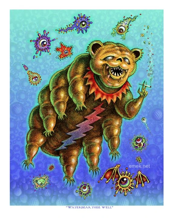 Waterbear Thee Well - 2019 EMEK Poster Grateful Dead Print