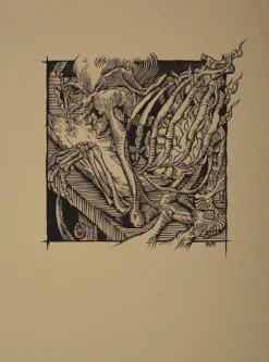 Art Prints Fire In The Belly - 2019 AJ Masthay Poster Linocut Print