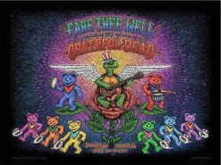 Grateful Dead - 2015 Marq Spusta Poster Chicago, IL Fare Thee Well
