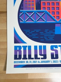 Billy Strings - 2021 2022 Mike Tallman Poster Grand Rapids, MI NYE 1st Gig Posters