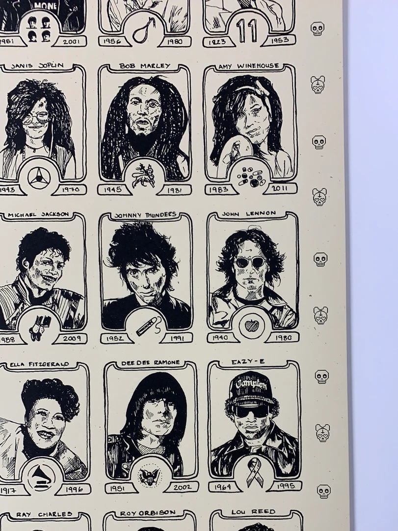 Dead Rock Stars - Fugscreens Studios Poster Art Print