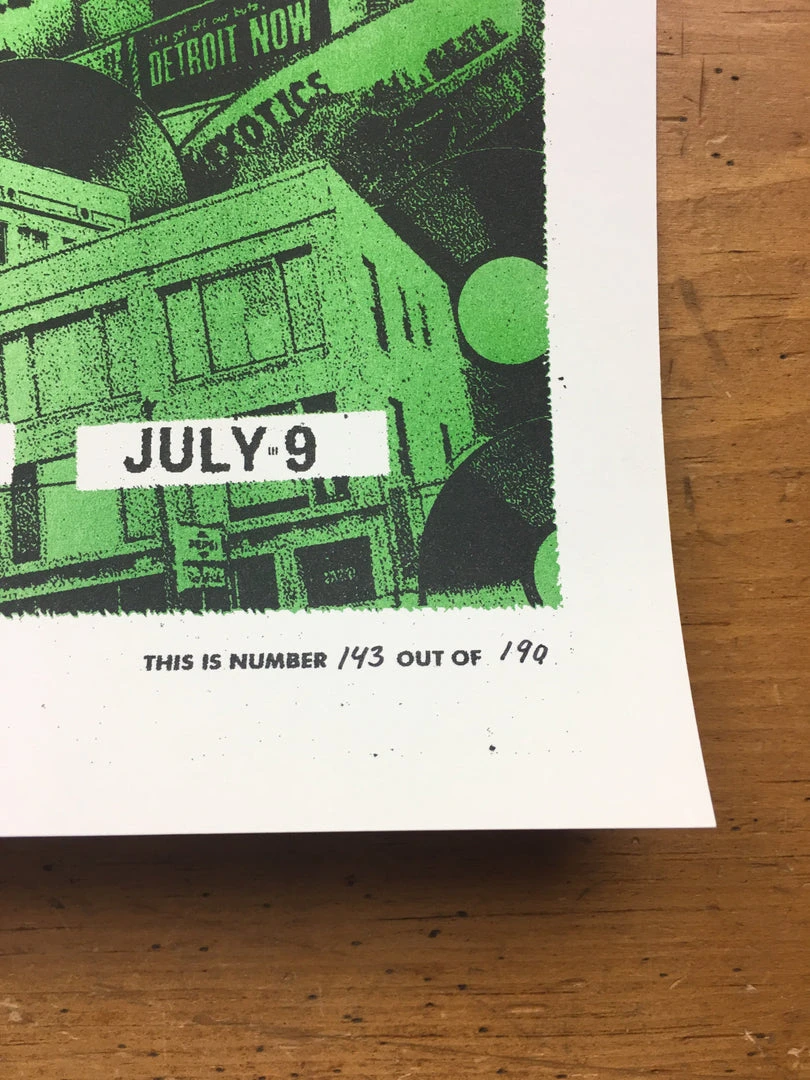 Jack White - 2019 The Silent Giants Poster Detroit, MI Third Man Records Gig Posters