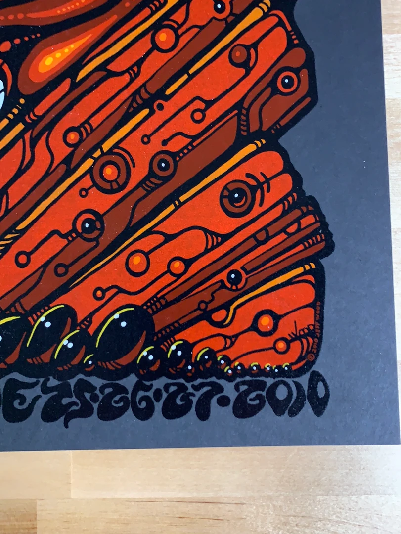 Widespread Panic - 2010 Jeff Wood Poster Red Rocks Morrison, CO Colorado