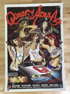 Gig Posters Queens Of The Stone Age - 2008 Rhys Cooper Poster Hobart, AUS