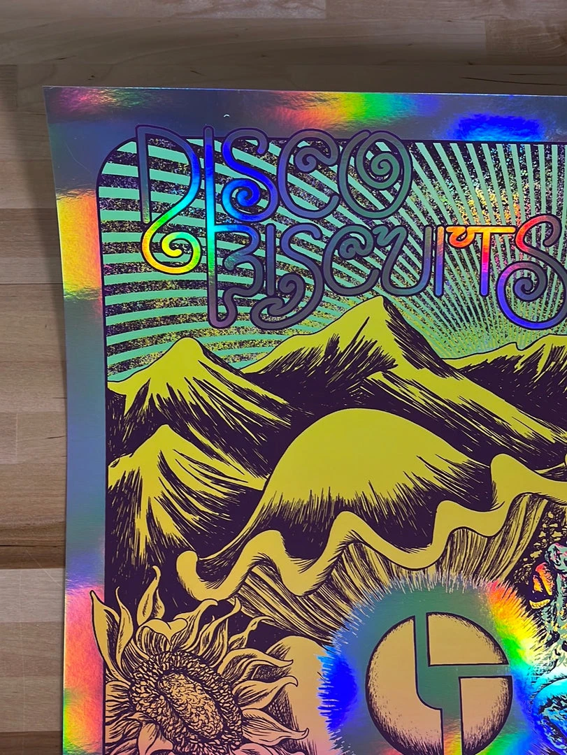 Disco Biscuits - 2022 Nathaniel Deas Poster Denver, CO FOIL Colorado