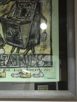 Alabama Shakes - 2012 Dan Grzeca Poster Chicago, IL Riviera Theatre FRAMED