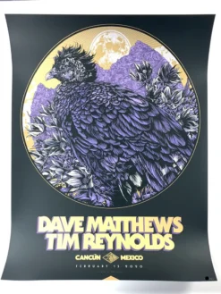 Gig Posters Dave Matthews Band - 2020 Ken Taylor Poster Cancun, MEX Moon Place