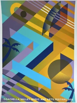 Coachella - 2018 Teddy Kelly Poster Empire Polo Indio, CA S/N