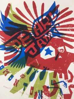 Ames Brothers Gig Posters Pearl Jam - 2005 Ames Design Poster Edmonton, AB, CAN Rexall Place