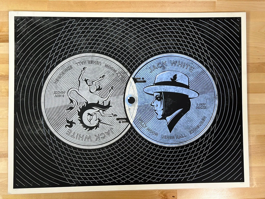 Gig Posters Jack White - 2012 DKNG Poster Usher Hall Edinburgh