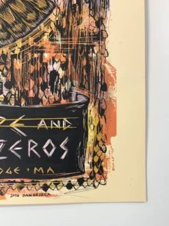 Edward Sharpe & The Magnetic Zeros - 2016 Dan Grzeca Poster Cambridge, MA