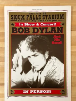 Gig Posters Bob Dylan - 2002 Geoff Gans Poster Sioux Falls, SD
