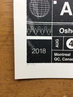Arctic Monkeys - 2018 Delicious Design League Poster Montreal QC, Canada Osheaga