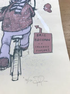 A Very Milky Christmas - 2002 Jay Ryan Poster Death Cab For Cutie Milwaukee