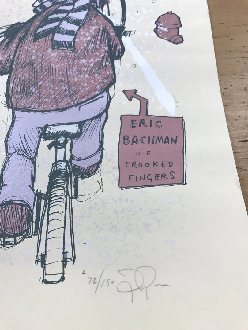 A Very Milky Christmas - 2002 Jay Ryan Poster Death Cab For Cutie Milwaukee