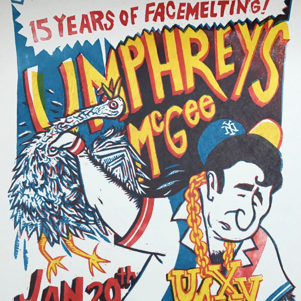 Umphrey's McGee - 2013 Jim Pollock Poster Brooklyn, NY Bowl AP Gig Posters
