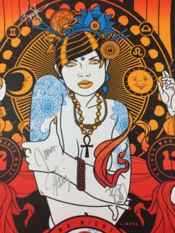 Colorado Umphrey's McGee - 2015 Scrojo Poster Belly Up Aspen, CO Band Autographed Silver