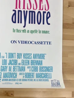 Sold Out Posters I Don't Buy Kisses Anymore - 1991 Video Promo Movie Poster Original Vintage Movie/TV Posters
