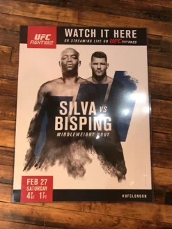 Sold Out Posters UFC Poster Silva Vs. Bisping London Ultimate Fighter