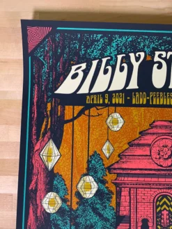 Billy Strings - 2021 Status Serigraph Poster Mobile, AL 4/9