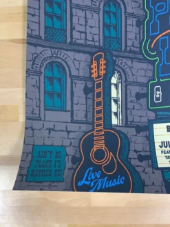 Phil Lesh - 2021 Status Serigraph Poster Nashville, TN Brooklyn Bowl Grateful Dead