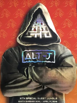 Alt-J - 2015 Emek Poster Santa Barbara Bowl, California FOIL Foil Posters