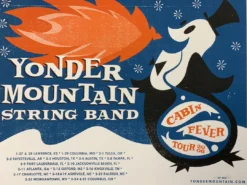 Decoder Ring Design Concern Yonder Mountain String Band - 2006 Decoder Ring Poster Cabin Fever Tour