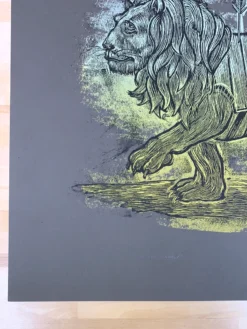 Serengeti Ghost - 2009 Dan Grzeca Poster Art Print Dark Brown