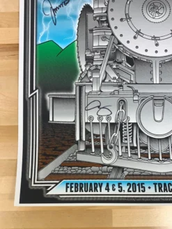 Umphrey's McGee - 2015 John Warner Poster Band Signed Chattanooga, TN