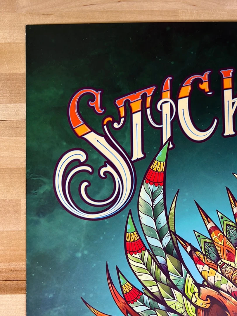 Status Serigraph Stick Figure - 2018 Twiddle Poster Red Rocks Morrison, CO